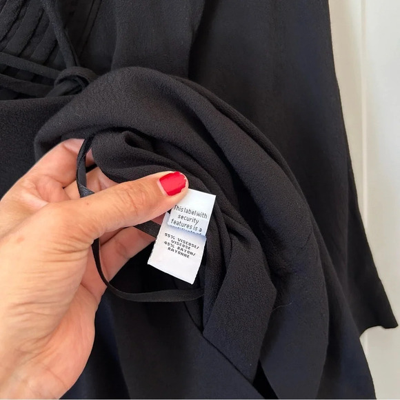 NWT Diane von Furstenberg Black Parlian Shift Dress Size 4 - Picture 7 of 7